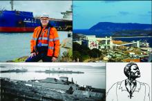 Keith Wilks, Albany Port, and a sketch of John 'Black Jack' Anderson. Photos: Southern Ports, Tom Zaunmayr, Albany Historical Collection