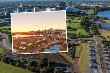 Renders of the Burswood street circuit. 