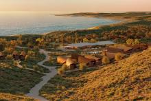 Updated artists' impression of the Ningaloo Lighthouse resort. Image: Woods Bagot