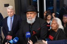 Michael Woodley outside Federal Court. Photo: Michael O'Brien