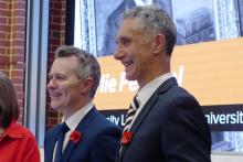 Jason Clare (left) and Tony Buti are pushing for reforms in the university sector. Photo: Nadia Budihardjo