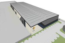 Renders for the Silk Logistics site. Photo: Hesperia.