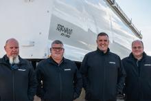 Brad Byrne, Rod Richardson, Lachy Spotswood and Tony Richardson. Photo: Duraquip