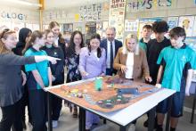 Sabine Winton (centre right) playing Quenda Quest with Lakeland SHS students. Photo: Michael O'Brien