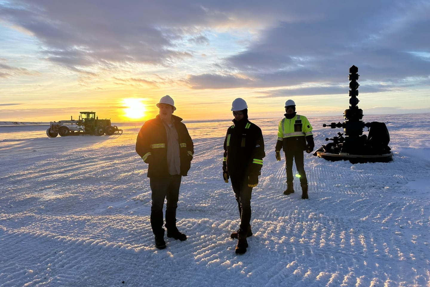88 Energy oil wellhead near South Prudhoe, Alaska's North Slope BNBWA