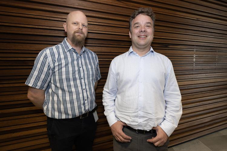 GHD's Daniel Visser and Petja Albrecht. Photo: Tom Zaunmayr