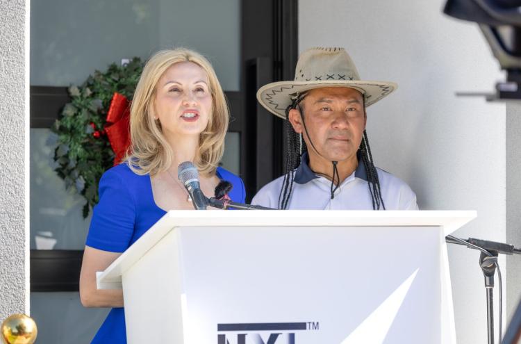 Natasha Di Ciano and Mataki O’Goshi Lim. Photo: Michael O'Brien 