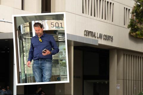 Shawn Tilley (inset) appeared in the Perth Magistrates Court. Photos: Nadia Budihardjo, Michael O'Brien