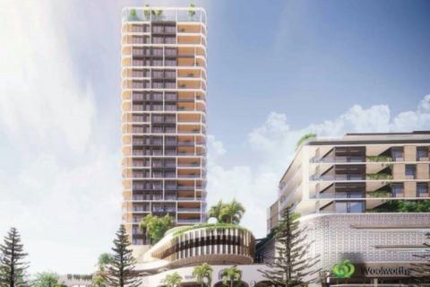 A render of the proposed Woolworths in Scarborough. Image: DevelopmentWA