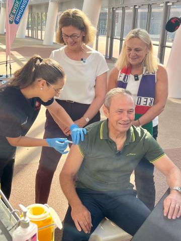 Premier getting vaccine