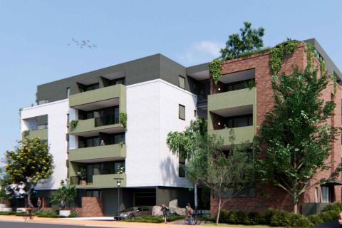 A render of the project in North Perth. Image: Klopper & Davis Architects via WAPC documents