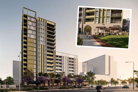 Renders of 3 Oceans' Rivervale project. Images: Space Collective Architects