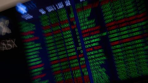 ASX indicator board (file image)