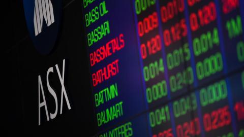 An ASX indicator board (file image)