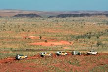 Construction of the Jinbi solar farm has begun. Photo: Yindjibarndi Energy Corporation